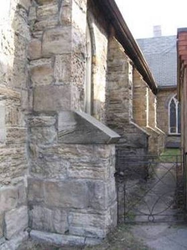 Figure 7: the south side, with a row of buttresses.