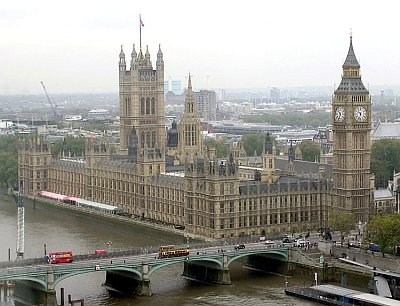 Figure 3: the British Houses of Parliament, built in Victorian Gothic style. (Image Source: Wikipedia)