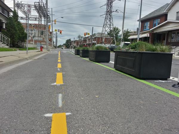Planter boxes on Cannon Cycle Track (RTH file photo)