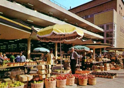 Hamilton Market in the 1960s (Photo Credit: Postcards of Hamilton http://postcardsofhamilton.com/)
