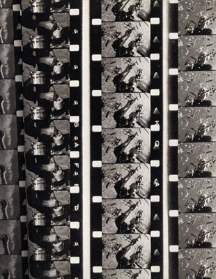 Frame Sequence by Hans Namuth; Reproduced from Pollock Painting, Agrinde Publications Ltd. New York, 1980