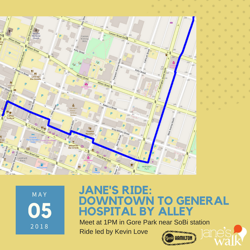 Poster for Jane's Ride downtown to hospital