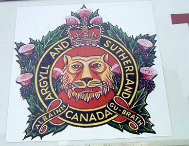 Albainn Gu-Brath (Scotland forever – Gaelic). The crest motto of the Argyll and Sutherland Highlanders reflects the proud Scottish heritage of Scots-Canadians.