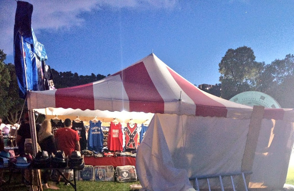 Confederate merchandise for sale at Festival of Friends (Image Credit: Jessica Rose/Twitter)