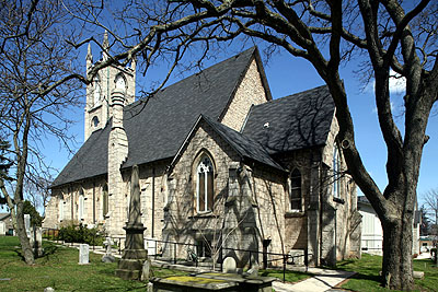 Fig. 8. St John's Anglican Church, Ancaster, exterior from SE.