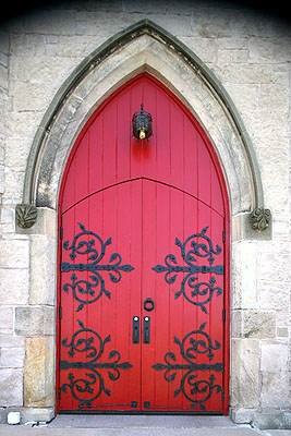 Fig. 10. St John's Anglican Church, Ancaster, west doorway.