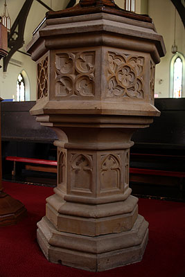 Fig. 13. St John's Anglican Church, Ancaster, font.