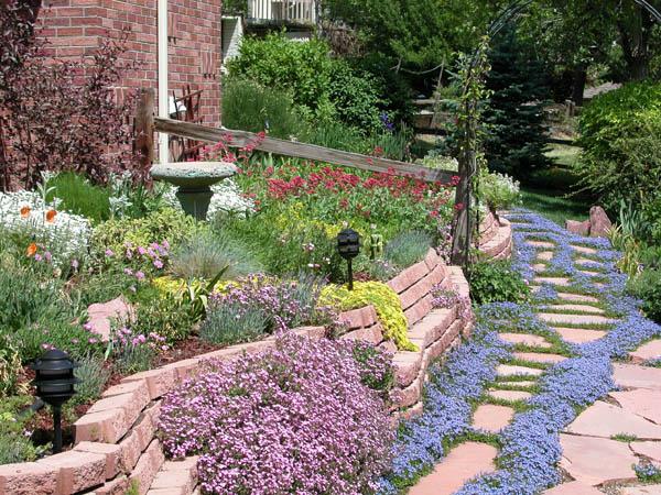 This Xeriscape in Colorado shows the beauty of a grass-free yard. No mower required! (Image Credit: Xeriscape)