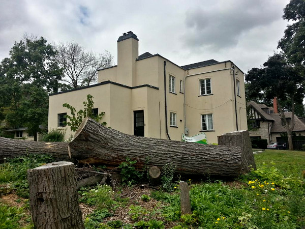 1 St. James Place  after the owner chopped down all the mature trees (RTH file photo)