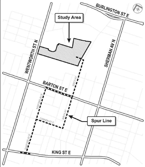 2012 staff recommendation for spur line to Wentworth facility