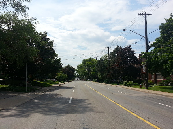 Aberdeen Avenue during evening rush hour when Beckett Drive was closed