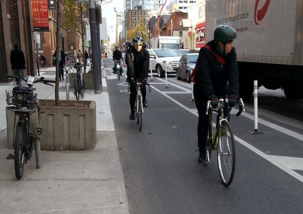 Adelaide Cycle Track (Image Credit: Biking Toronto)