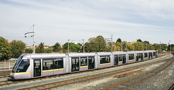 Alstom's Citadis Model 403 LRV for the streets of Dublin with a length of 55 metres (Image Credit: International Railway Journal)