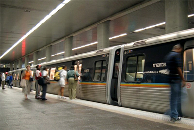 Nearby MARTA station.