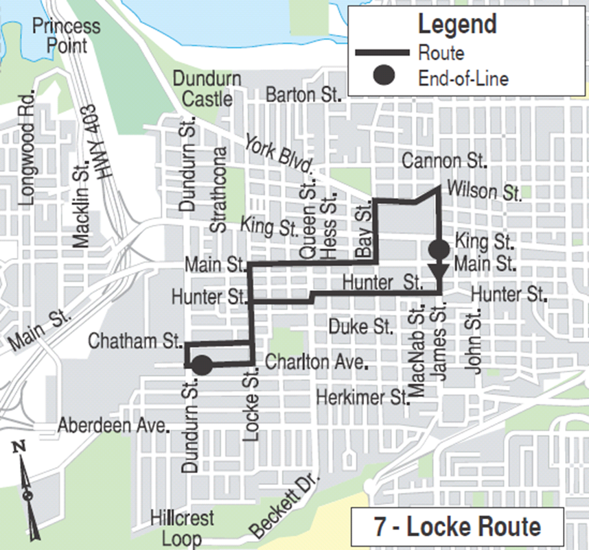Proposed Locke route