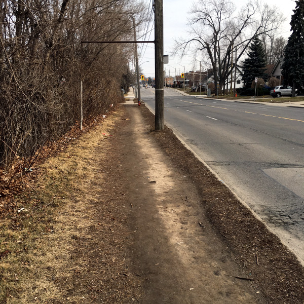 Desire path on Fennell