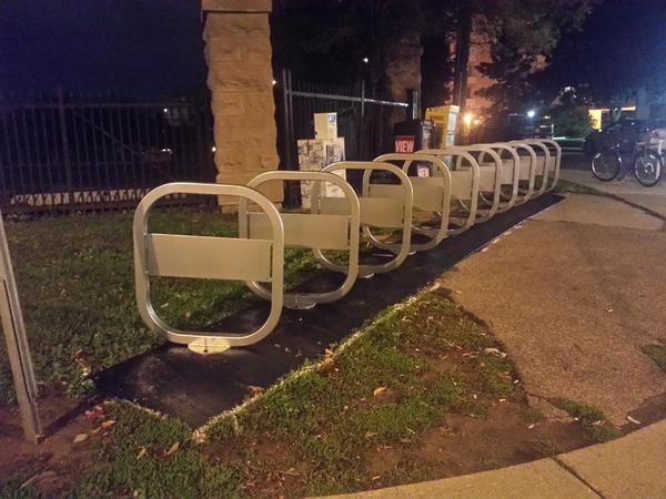 Bike share station at Bay and Bold