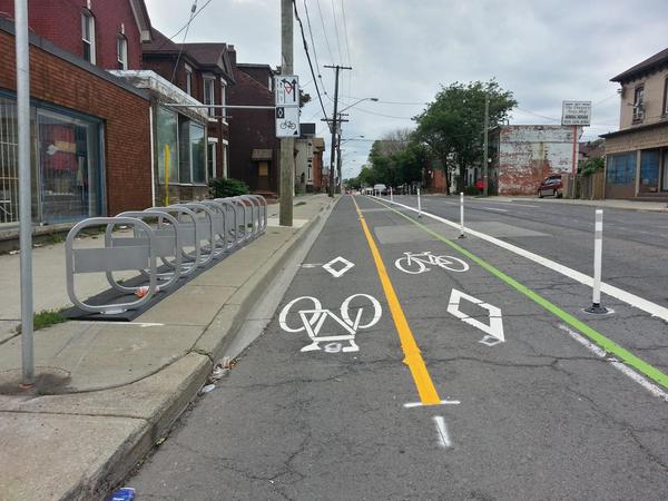 Bike share station at Cannon and Tisdale