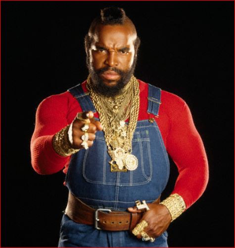 Mister T from The A-Team, aired from 1983-1987, a 4th gen program