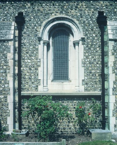 Fig. 3. Brighton (Sussex), UK, St Andrew's Church, exterior, detail of S aisle.