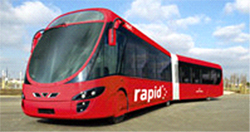 Rapid Bus in Austin, Texas