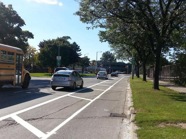 Buffered bike lane on York (RTH file photo)