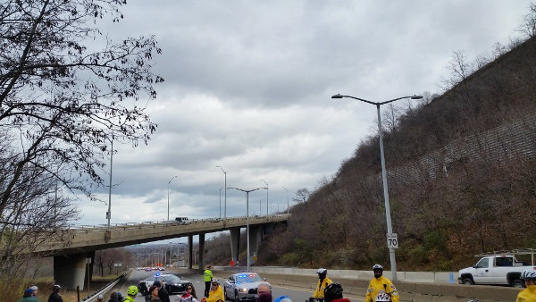 Trying to decide how to disperse after the memorial (Image Credit: Sean Burak)