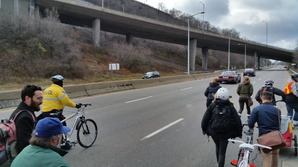 Walking up Claremont Access (Image Credit: Sean Burak)