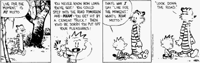 Calvin and Hobbes: Look down the road