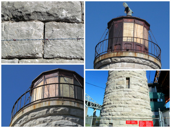Holes in the mortar, caked-on rust, plywood cover-ups, rickety wiring and a high security fence currently define the Lighthouse today, once the bright beacon of entry to the harbour