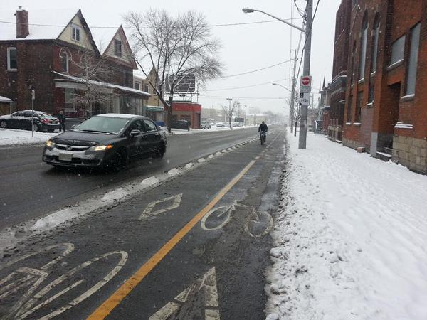 Cannon Cycle Track cleared of snow on December 11