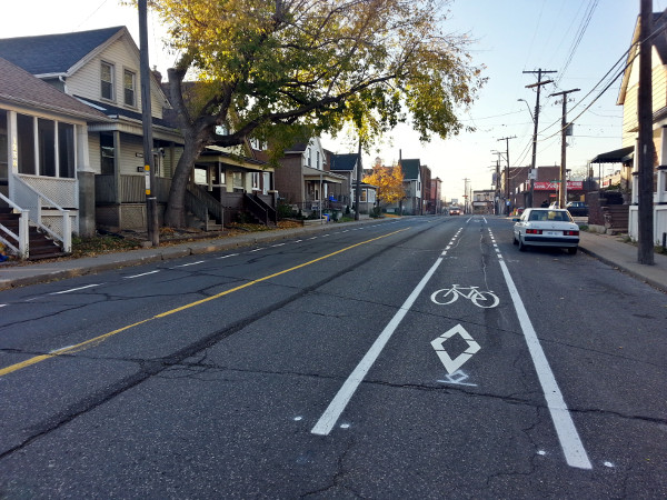 Curbside parking on north side of Cannon