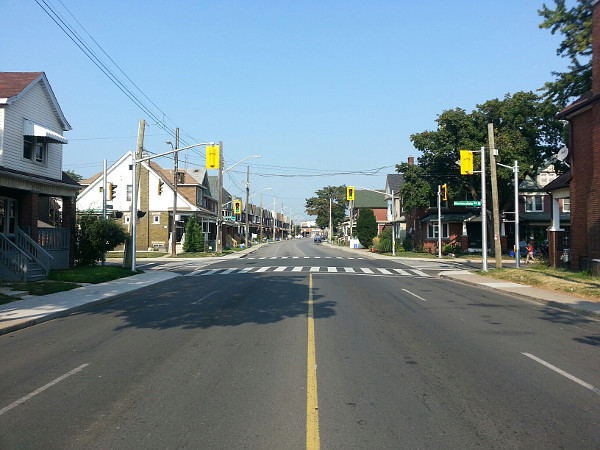 Cannon looking west at Barnesdale