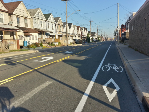 Standard road diet on Cannon