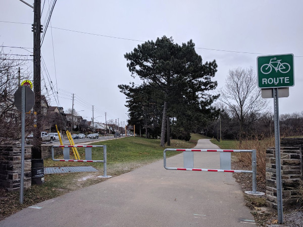 City staff opened one of the gates early Sunday morning