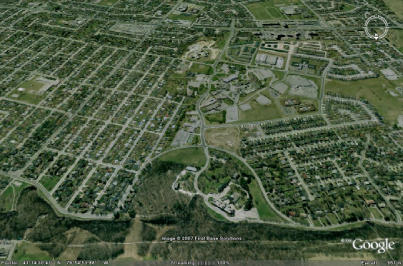 Chedoke Sanatorium area. (Image Credit: Google Earth)