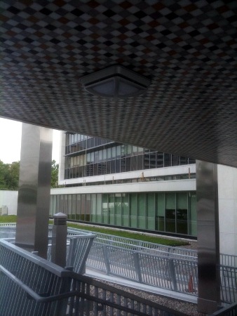 Steel, glass, tile