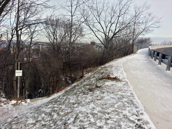 Claremont Access extension connecting to Bruce Trail Stairs