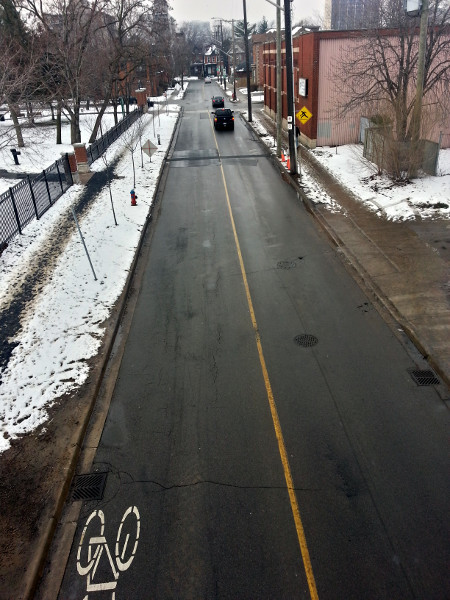 Overlooking Stinson Street near Carter Park