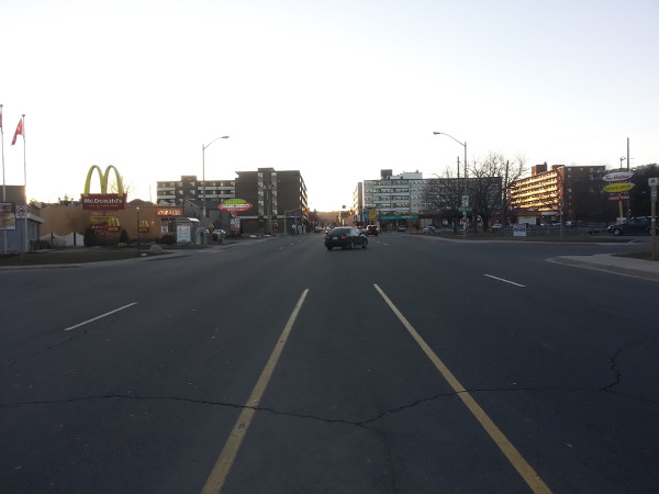 Cootes Drive looking west from West Street