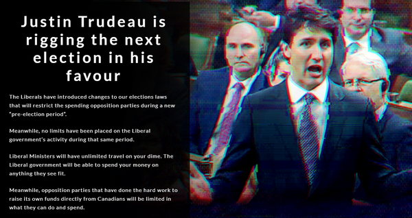 Screenshot from Conservative Party of Canada website