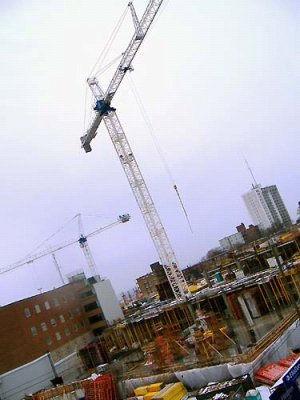 Henderson Hospital cranes