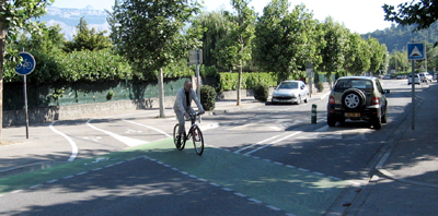 Figure 7: cycle path crossing and speed hump