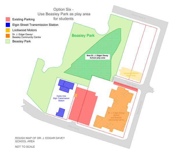 Option 6: Investigate using Beasley Park as a play area during recess