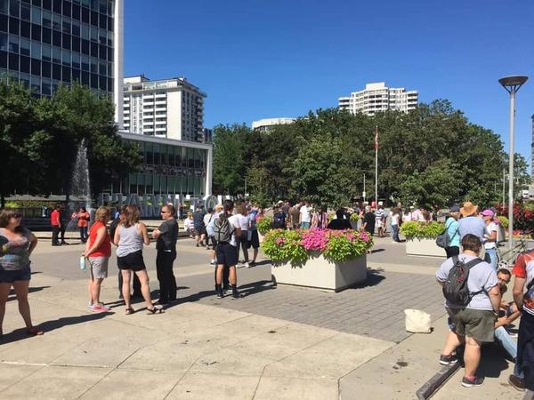 Attendees at the rally against hate on August 10, 2019 (Image Credit: Sean Dowling)