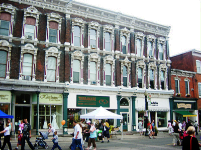 King Street, Dundas: Density, mixed uses, and people create an urban space (RTH file photo)
