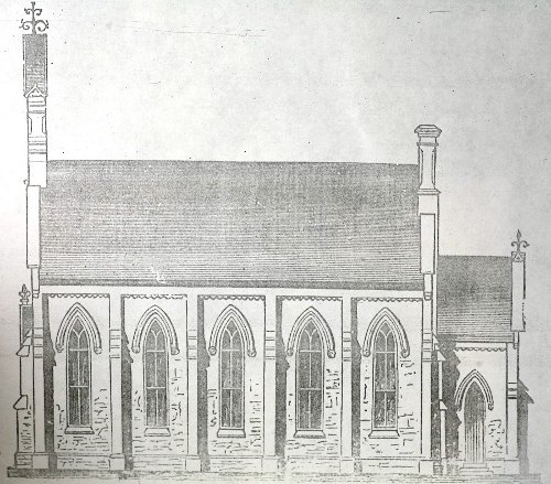 Fig. 6. James Smith, 'A Neat Country Church' published in The Canada Farmer, vol. 3(2) 15 Jan 1866, p. 20-21.