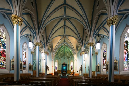 Fig. 9. Dundas, St Augustine's Roman Catholic Church, interior to W.