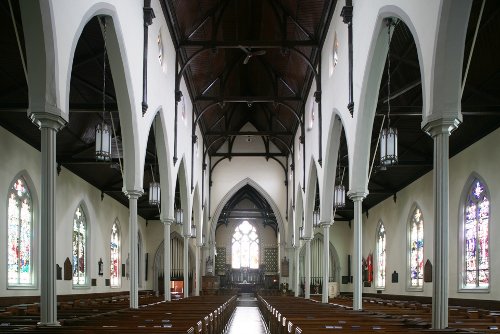 Fig. 10. Brantford, Grace Anglican Church, interior to E, William Hay, 1856.