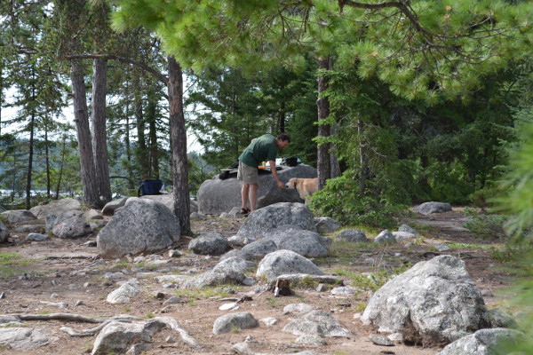 Winnange Lake campsite